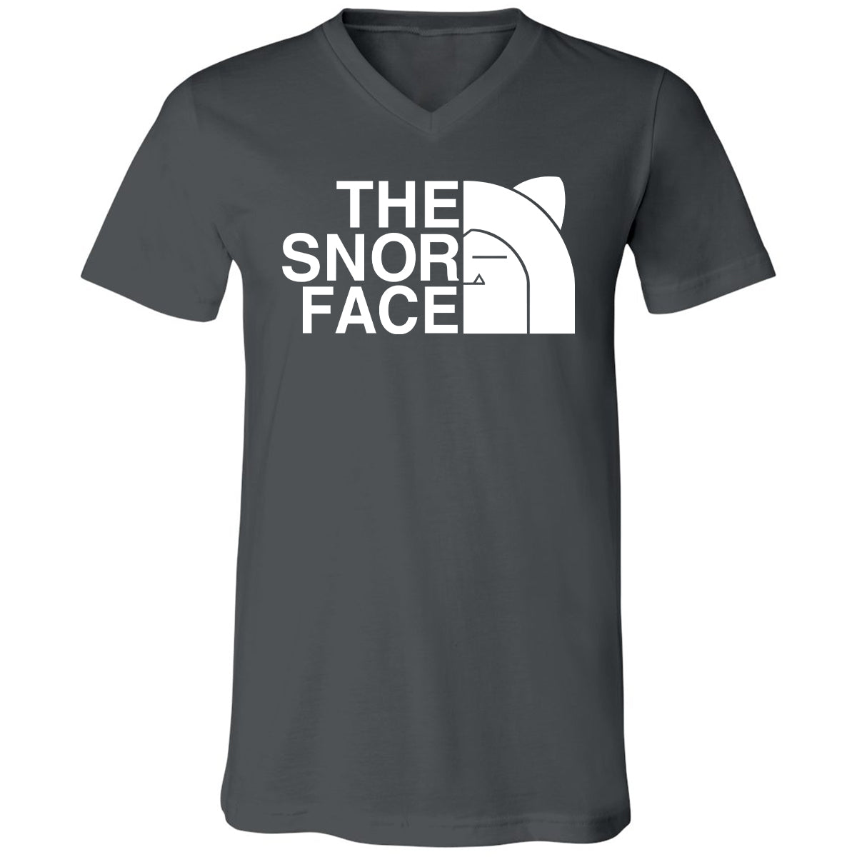 Unisex V-Neck T-Shirt - FAS2J8HA - Asphalt - 12