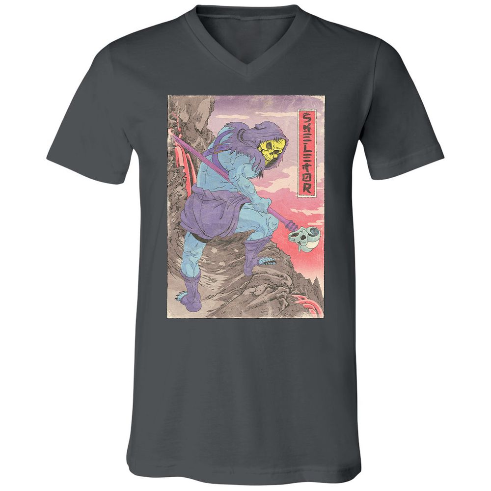 Unisex V-Neck T-Shirt - QTQ6VNSB - Asphalt - 12