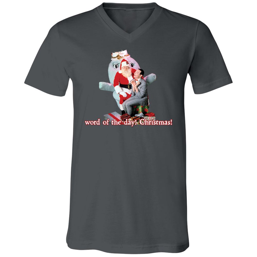 Unisex V-Neck T-Shirt - JKNZHBSV - Asphalt - 12