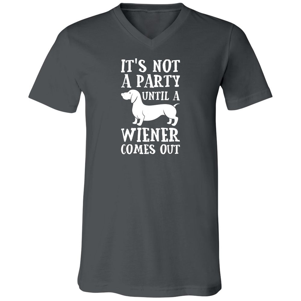 Unisex V-Neck T-Shirt - S75XQZDB - Asphalt - 12