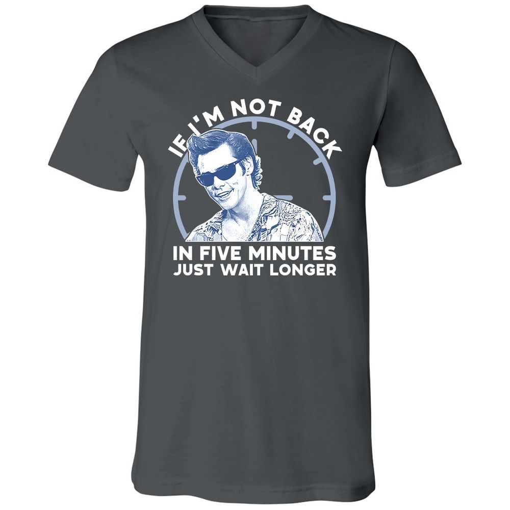 Unisex V-Neck T-Shirt - V52GJ5RZ - Asphalt - 12