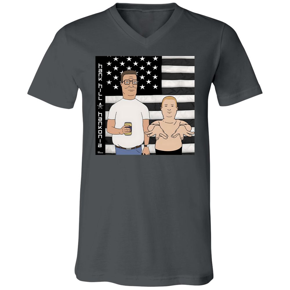 Unisex V-Neck T-Shirt - FJ74KX2E - Asphalt - 12