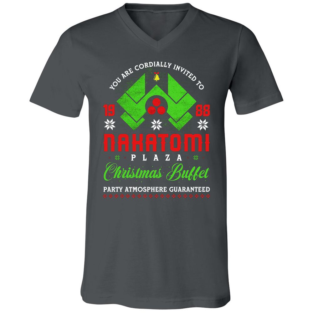 Unisex V-Neck T-Shirt - VSJDBJVV - Asphalt - 12
