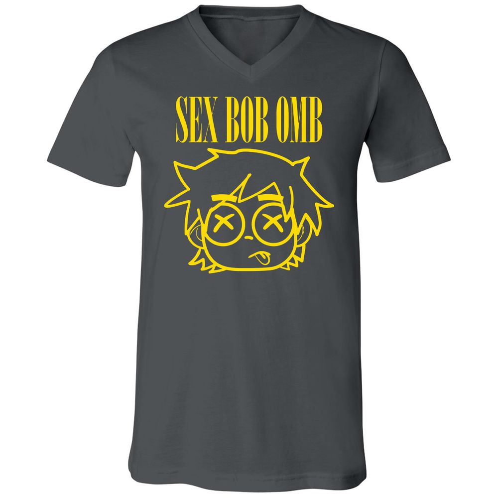 Unisex V-Neck T-Shirt - RTYA94CW - Asphalt - 12