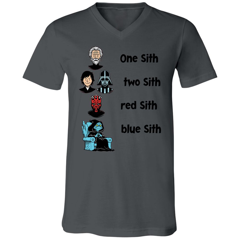 Unisex V-Neck T-Shirt - SV2YJG8X - Asphalt - 12