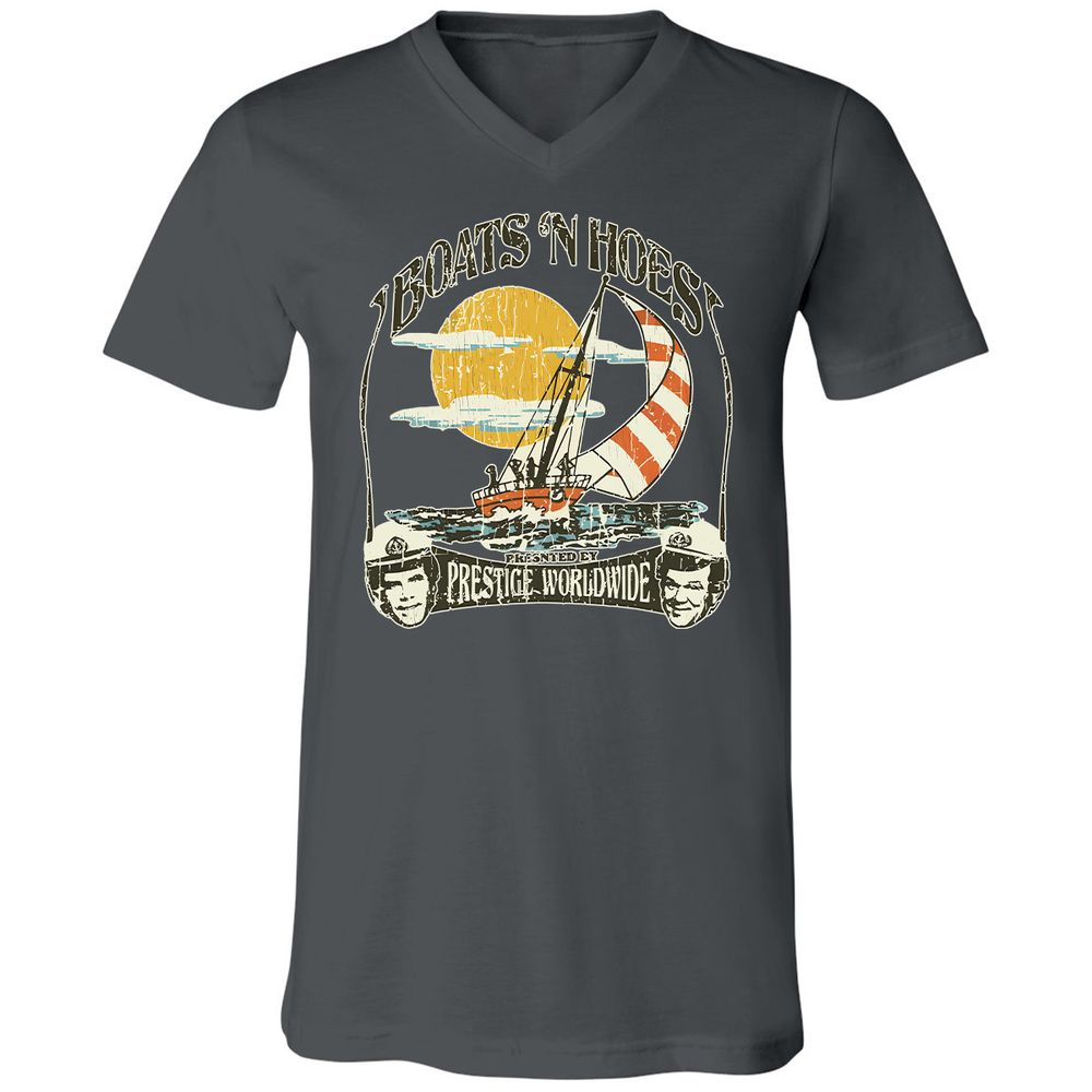Unisex V-Neck T-Shirt - RFUMPZU4 - Asphalt - 12
