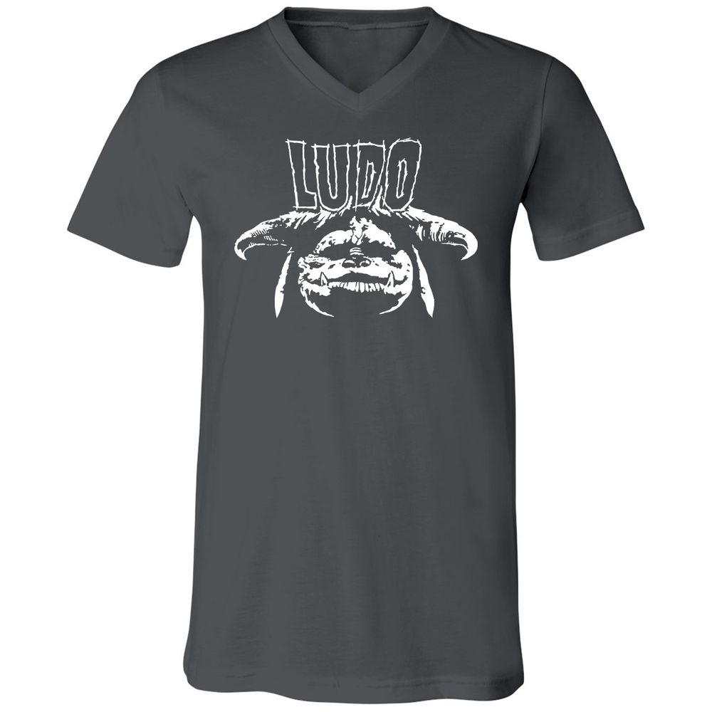 Unisex V-Neck T-Shirt - WY2V2PXT - Asphalt - 12