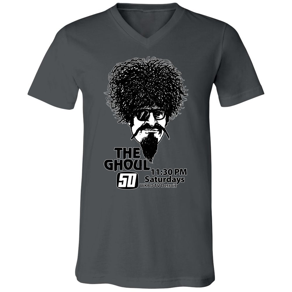 Unisex V-Neck T-Shirt - EFZGH8GP - Asphalt - 12