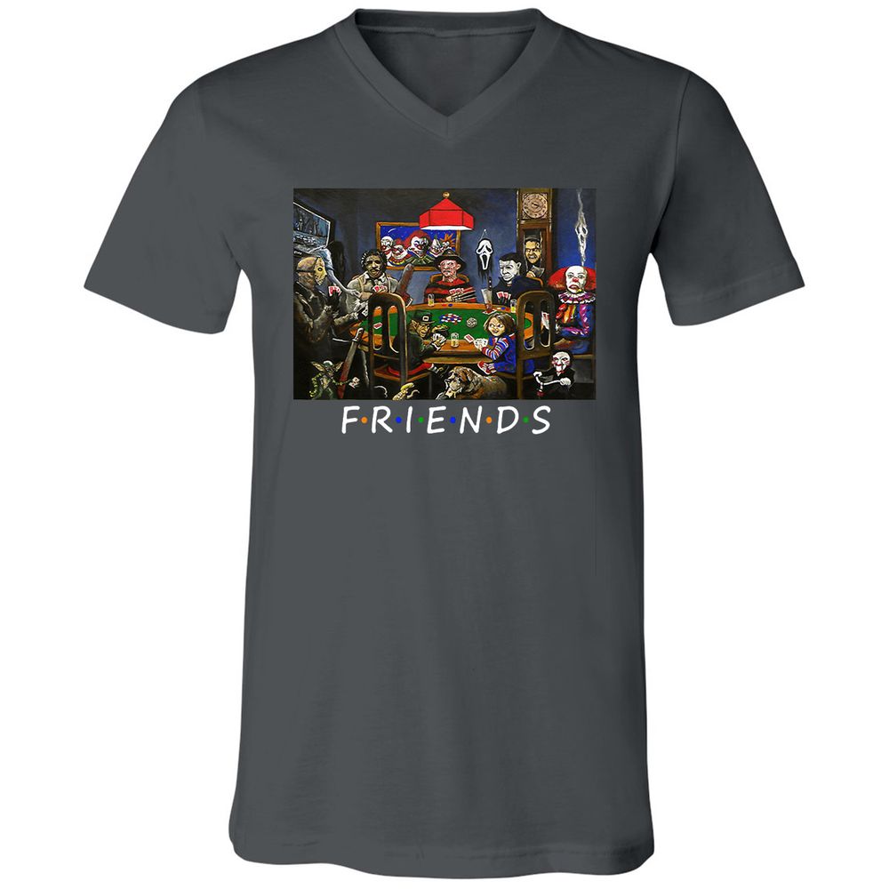 Unisex V-Neck T-Shirt - VBZREE1P - Asphalt - 12