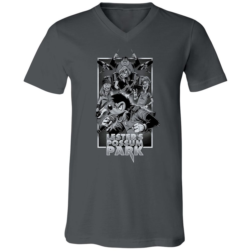 Unisex V-Neck T-Shirt - 76ZX1DL2 - Asphalt - 12