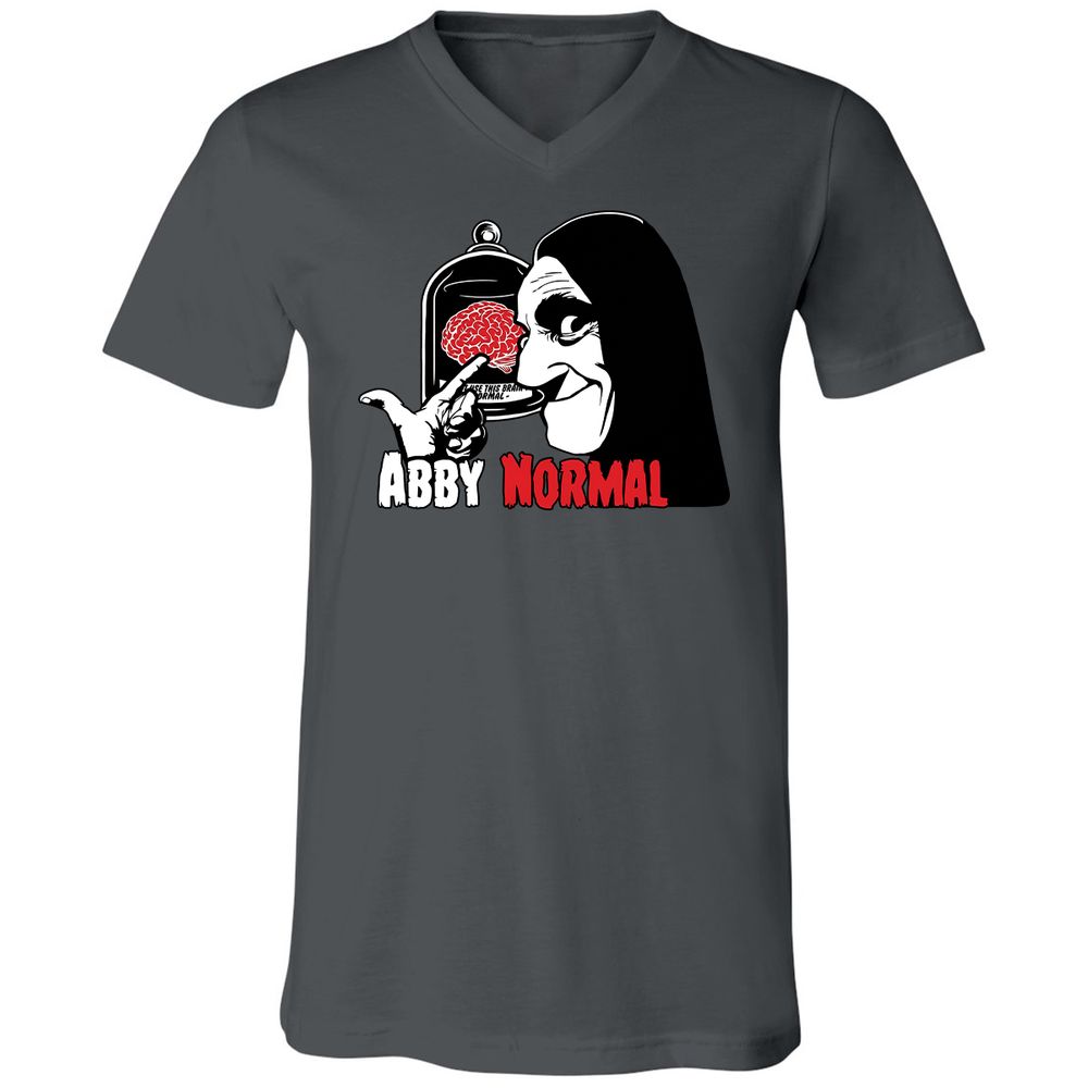 Unisex V-Neck T-Shirt - WKXHHZ8C - Asphalt - 12