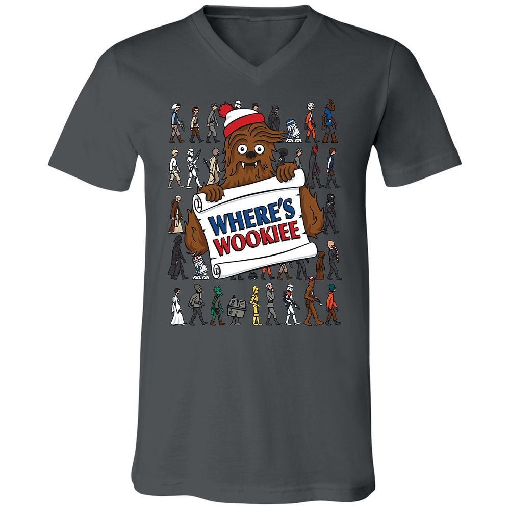 Unisex V-Neck T-Shirt - BA3KQKXQ - Asphalt - 12