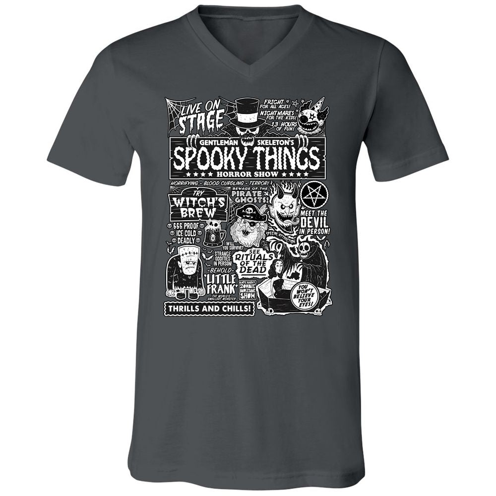 Unisex V-Neck T-Shirt - G9AX6UT9 - Asphalt - 12