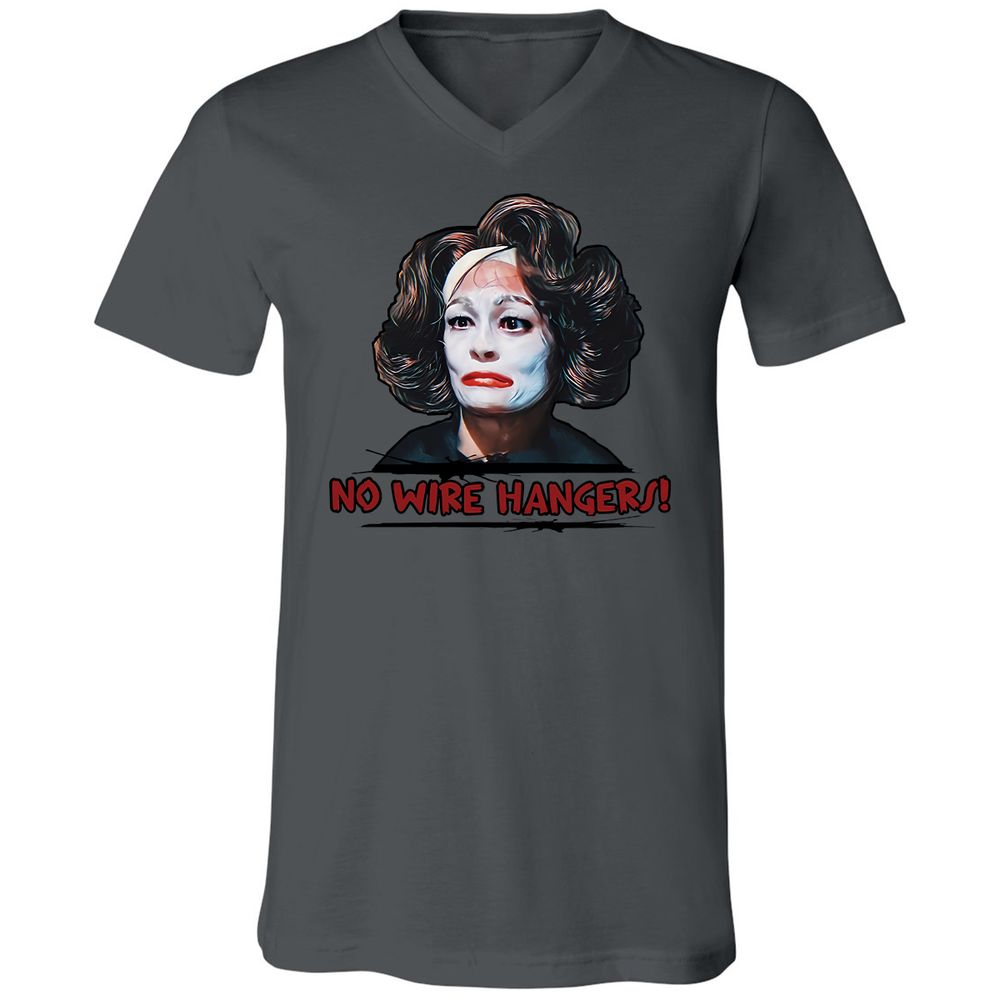 Unisex V-Neck T-Shirt - 6H4ES4WA - Asphalt - 12