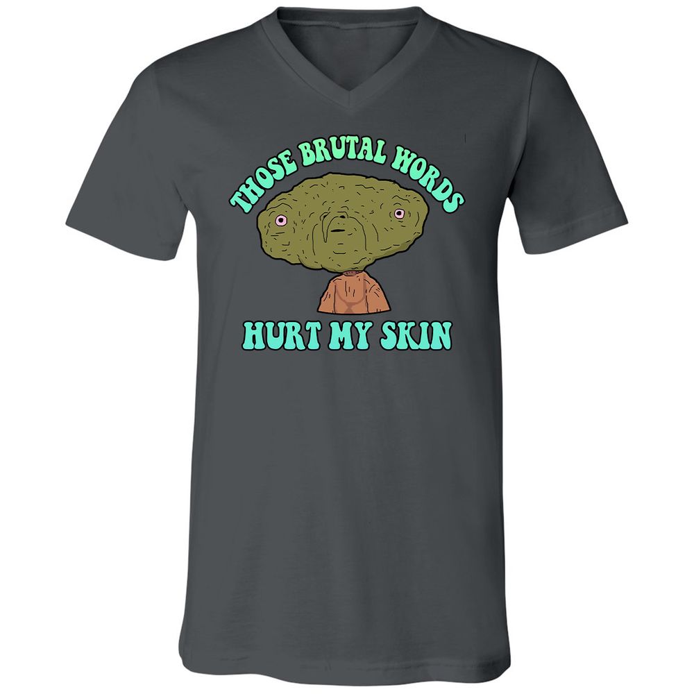 Unisex V-Neck T-Shirt - 7T91GTE2 - Asphalt - 12