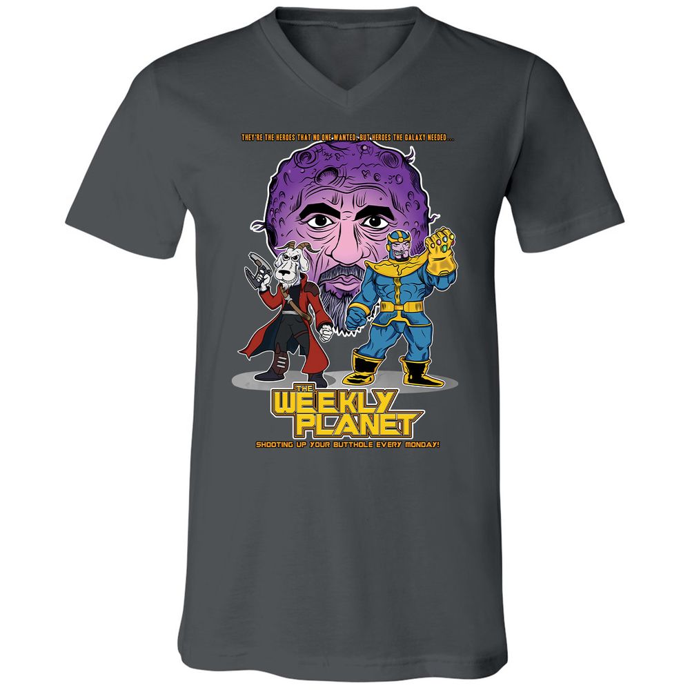 Unisex V-Neck T-Shirt - EJ983W2B - Asphalt - 12