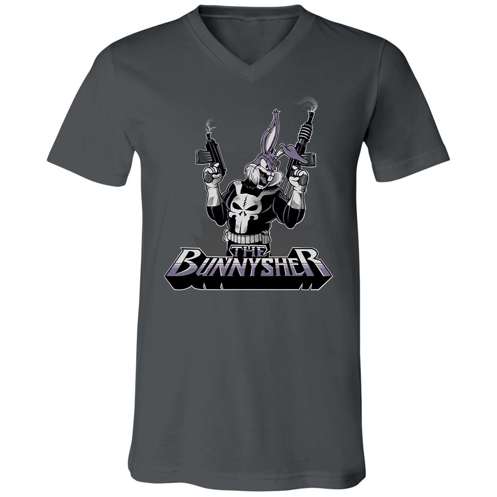 Unisex V-Neck T-Shirt - 941F5U3S - Asphalt - 12