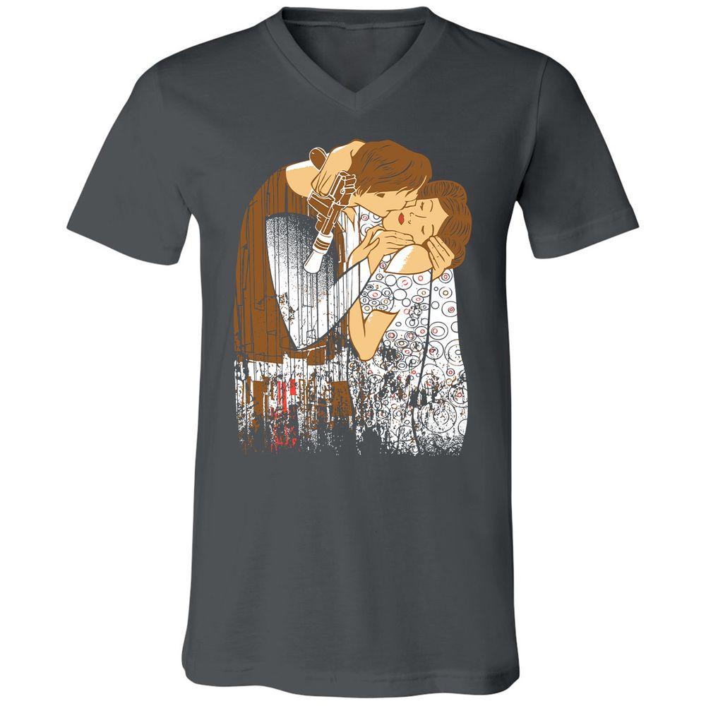 Unisex V-Neck T-Shirt - TCDCDGS8 - Asphalt - 12