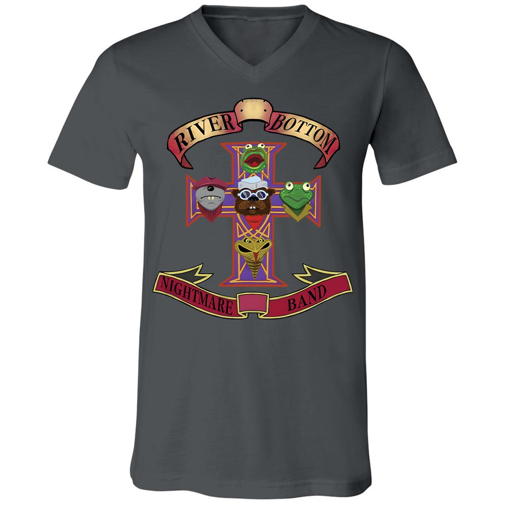 Unisex V-Neck T-Shirt - ZT2HZJ76 - Asphalt - 12