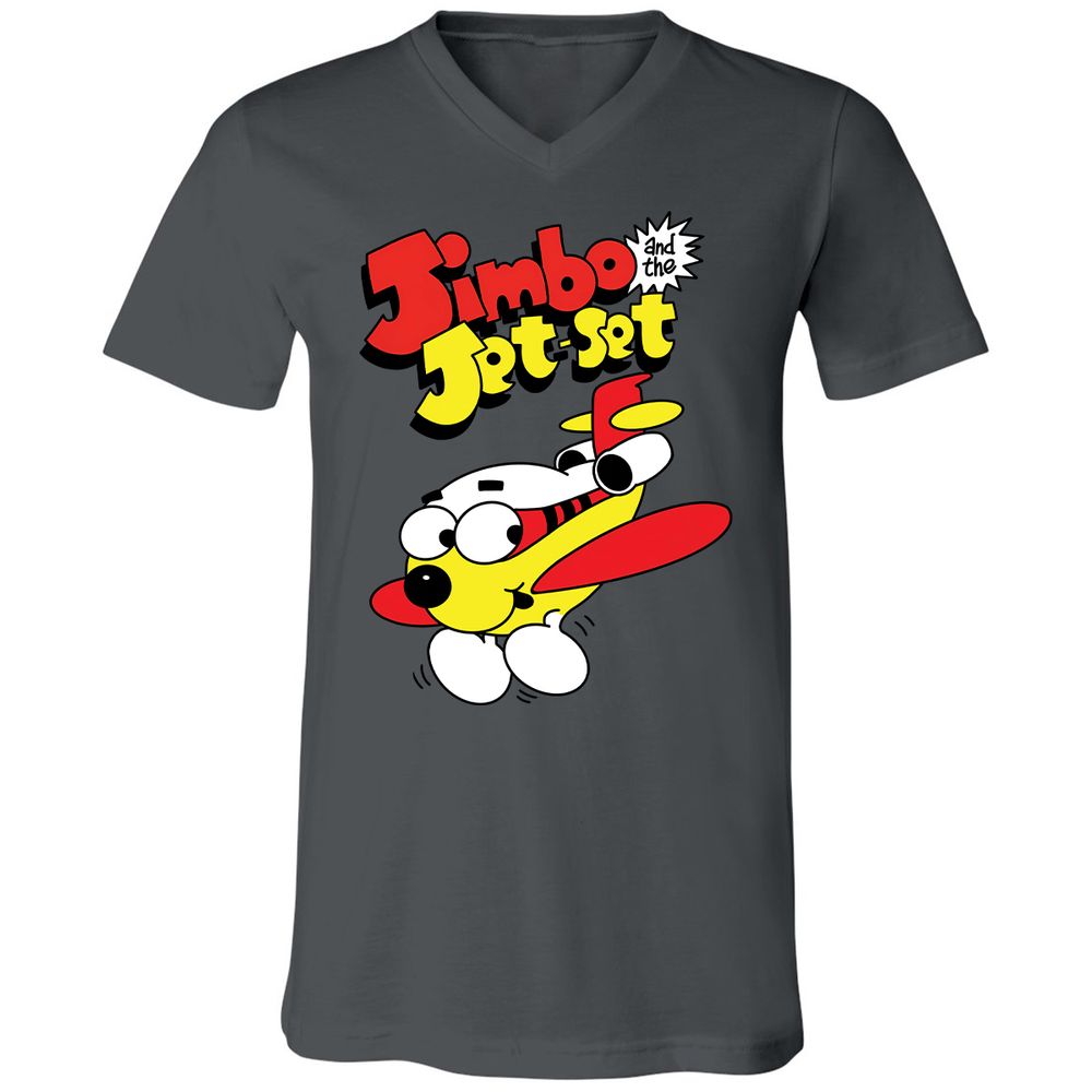 Unisex V-Neck T-Shirt - KSBPWSVU - Asphalt - 12