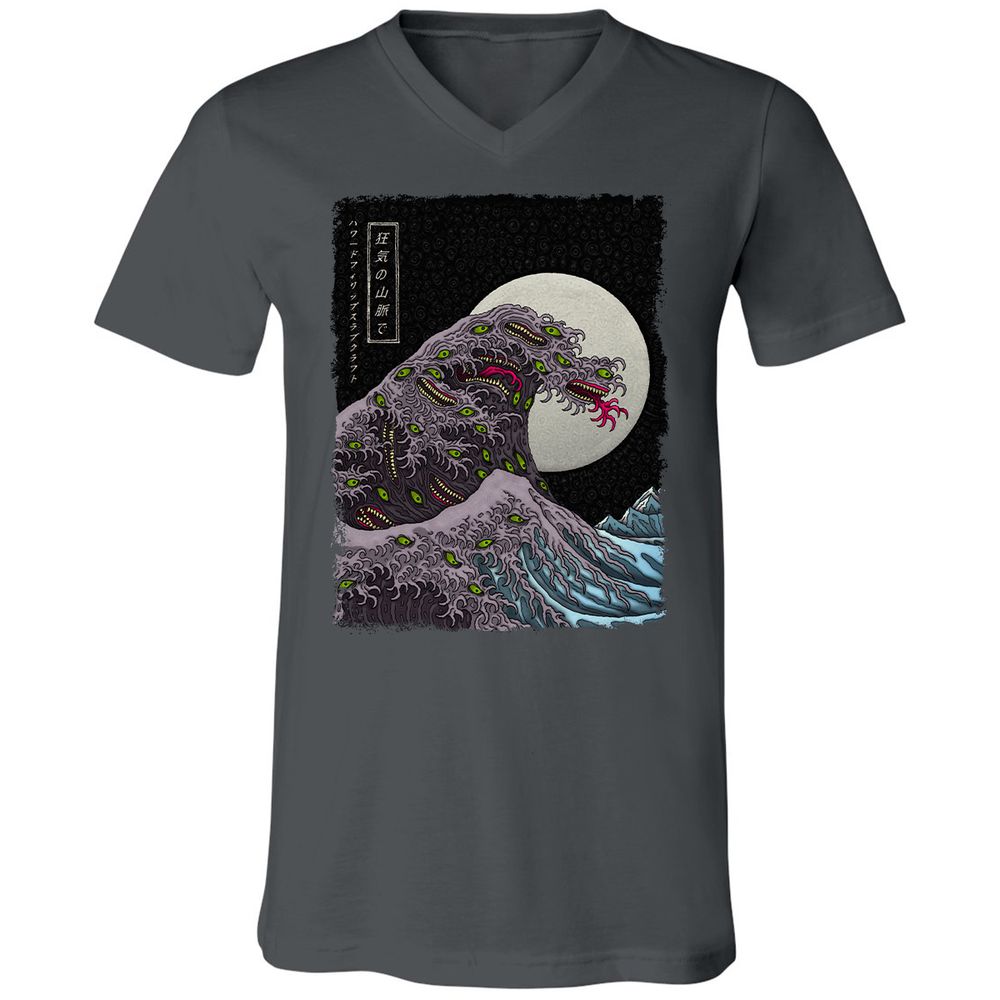 Unisex V-Neck T-Shirt - WYNGAWN9 - Asphalt - 12