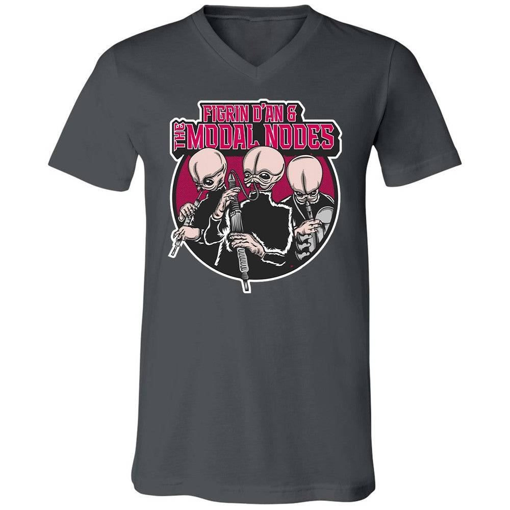 Unisex V-Neck T-Shirt - XPL6E74G - Asphalt - 12