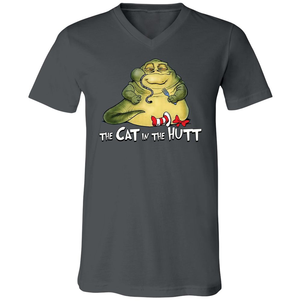 Unisex V-Neck T-Shirt - T5PXPWLN - Asphalt - 12