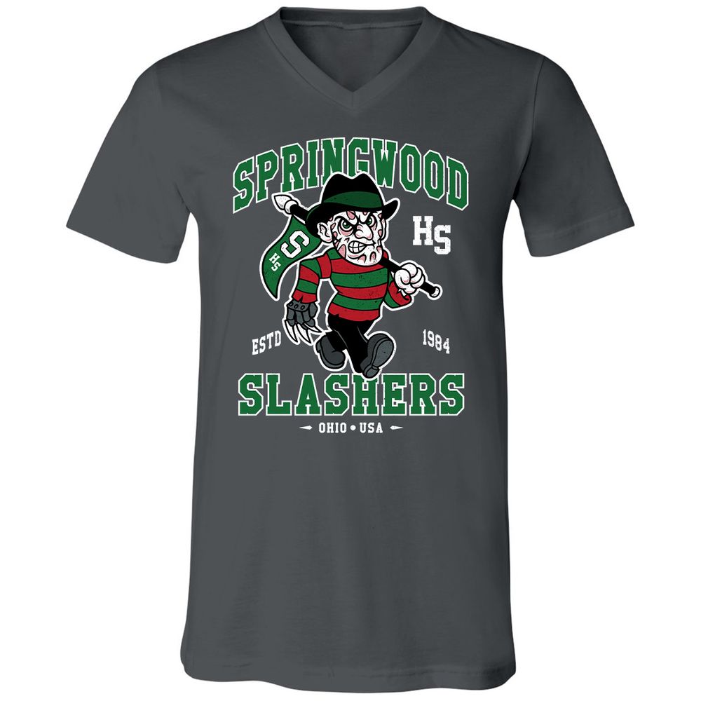 Unisex V-Neck T-Shirt - PNNKP9X3 - Asphalt - 12