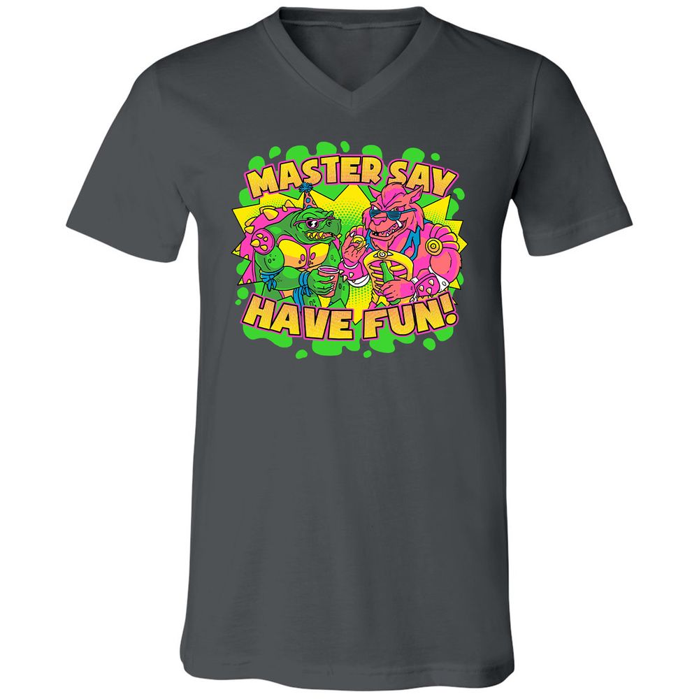 Unisex V-Neck T-Shirt - WFLQ25H5 - Asphalt - 12