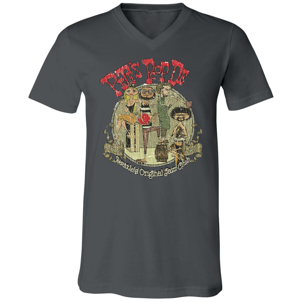 Unisex V-Neck T-Shirt - A6M3N51N - Asphalt - 12