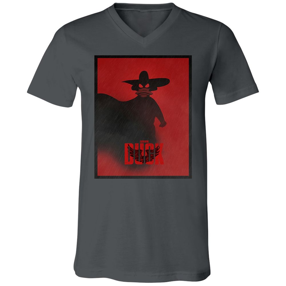Unisex V-Neck T-Shirt - A44R8QRT - Asphalt - 12