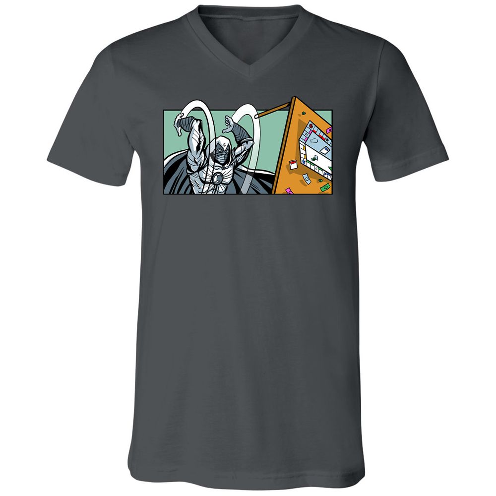 Unisex V-Neck T-Shirt - DVF36SGS - Asphalt - 12