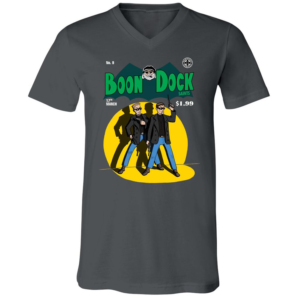 Unisex V-Neck T-Shirt - N6PHKSTJ - Asphalt - 12
