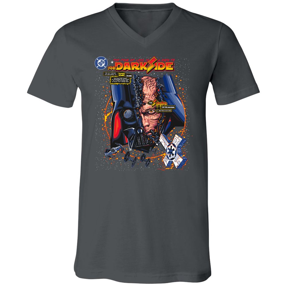 Unisex V-Neck T-Shirt - HKVZE59B - Asphalt - 12