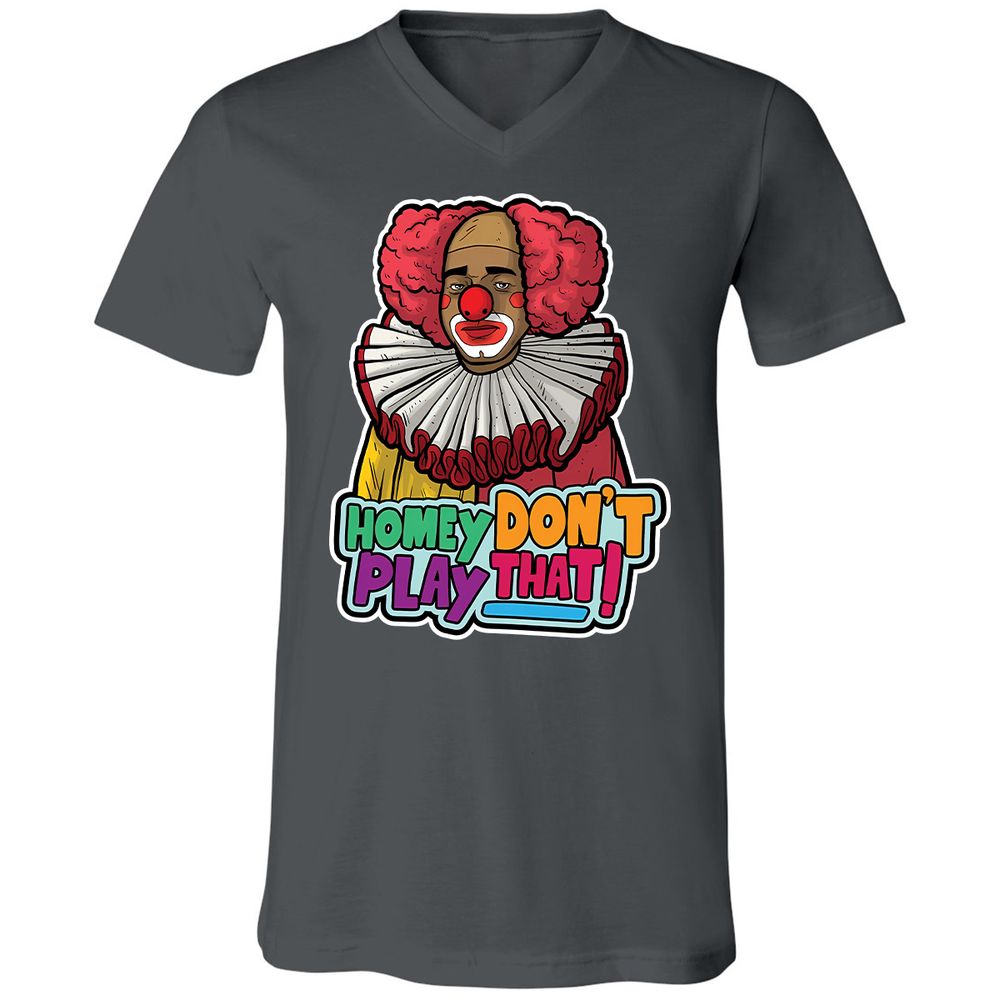 Unisex V-Neck T-Shirt - VPRTVMH9 - Asphalt - 12