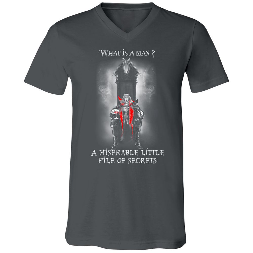 Unisex V-Neck T-Shirt - V26AQM6W - Asphalt - 12