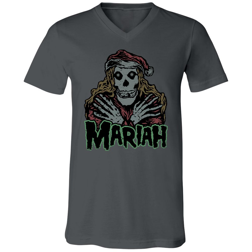 Unisex V-Neck T-Shirt - ELDR5SZF - Asphalt - 12