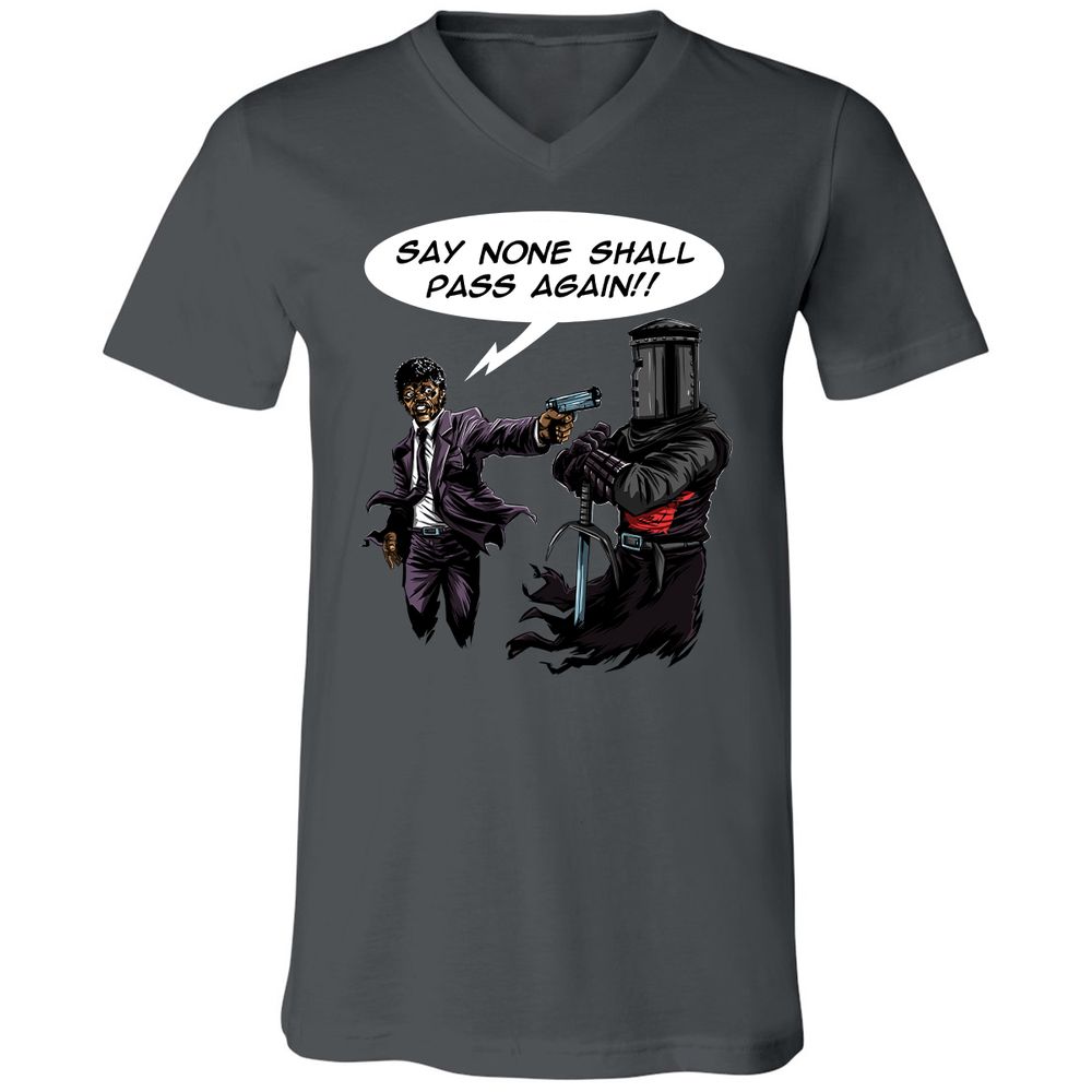 Unisex V-Neck T-Shirt - 5VLJ35MX - Asphalt - 12