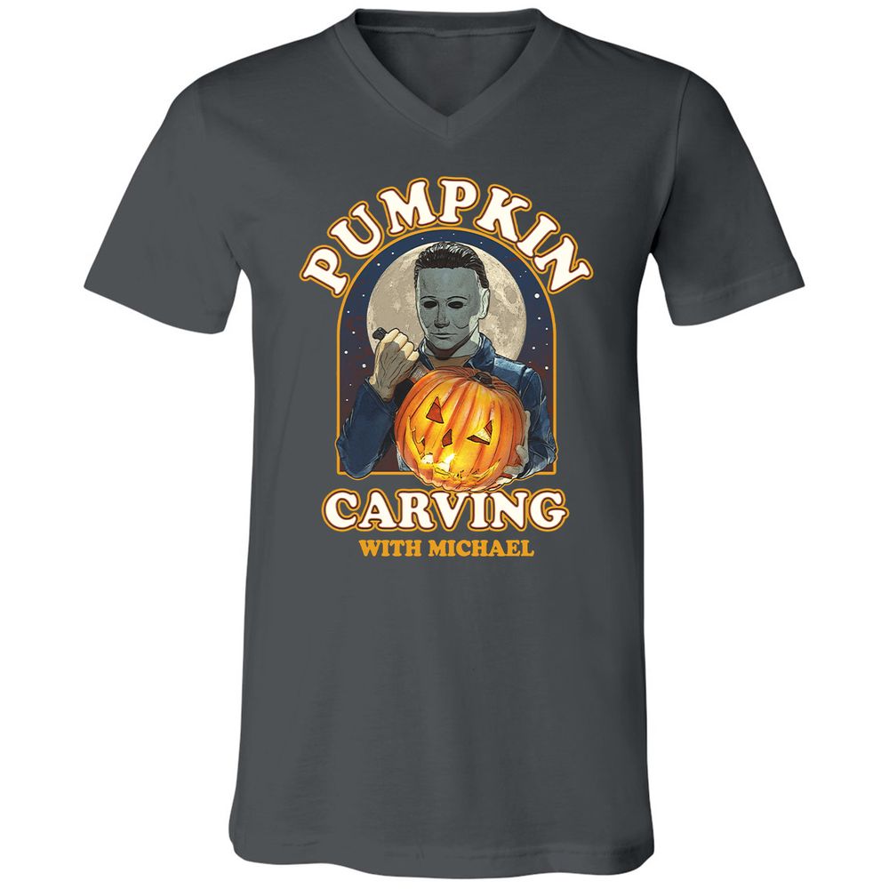 Unisex V-Neck T-Shirt - WK3CV2KG - Asphalt - 12