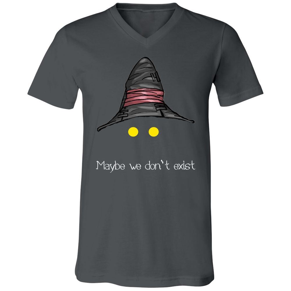 Unisex V-Neck T-Shirt - ECJU2VM9 - Asphalt - 12