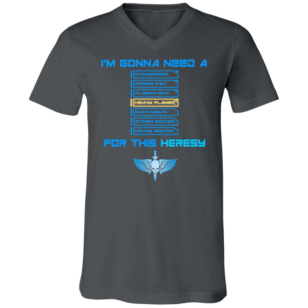 Unisex V-Neck T-Shirt - BLZQ53P1 - Asphalt - 12