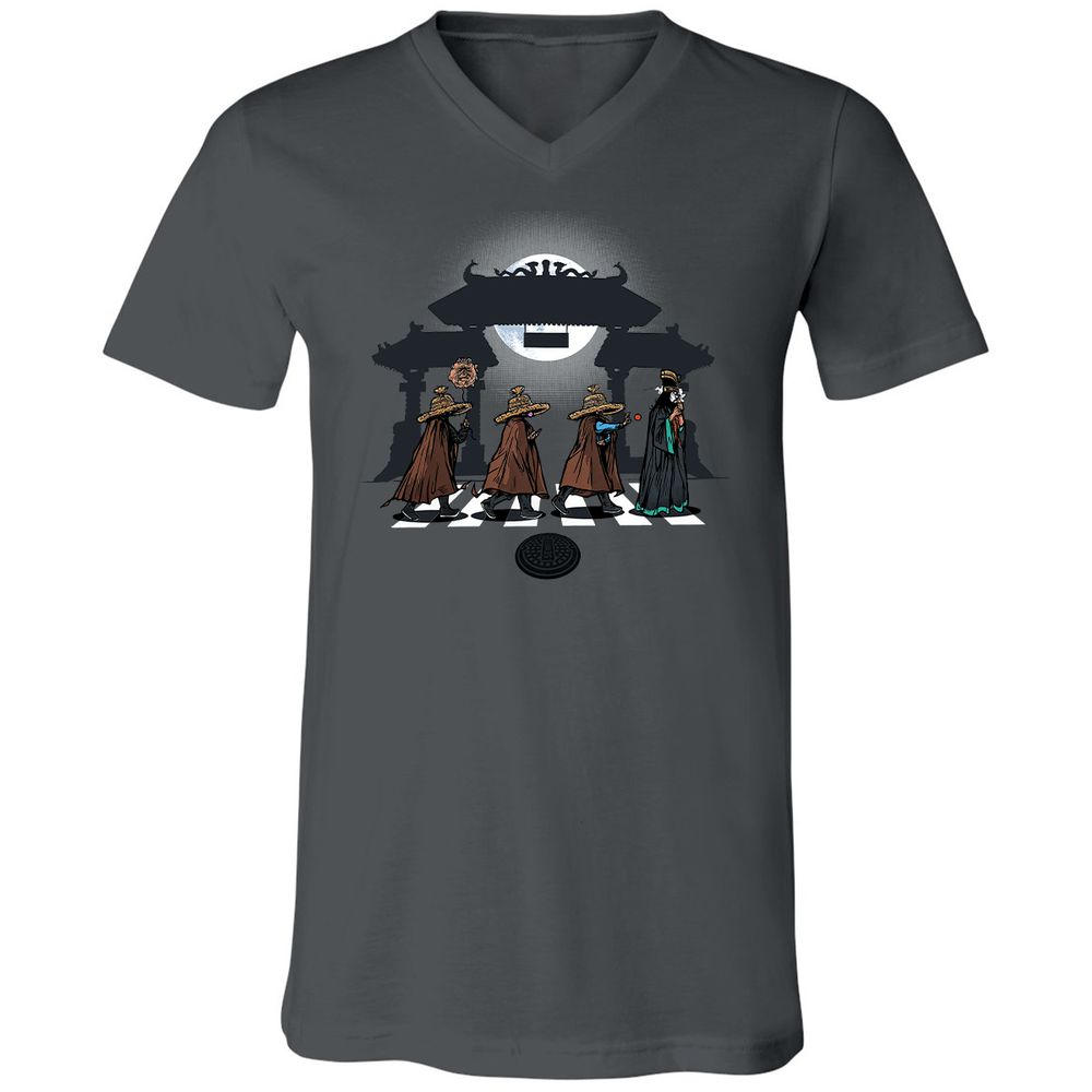 Unisex V-Neck T-Shirt - 912LZTRD - Asphalt - 12