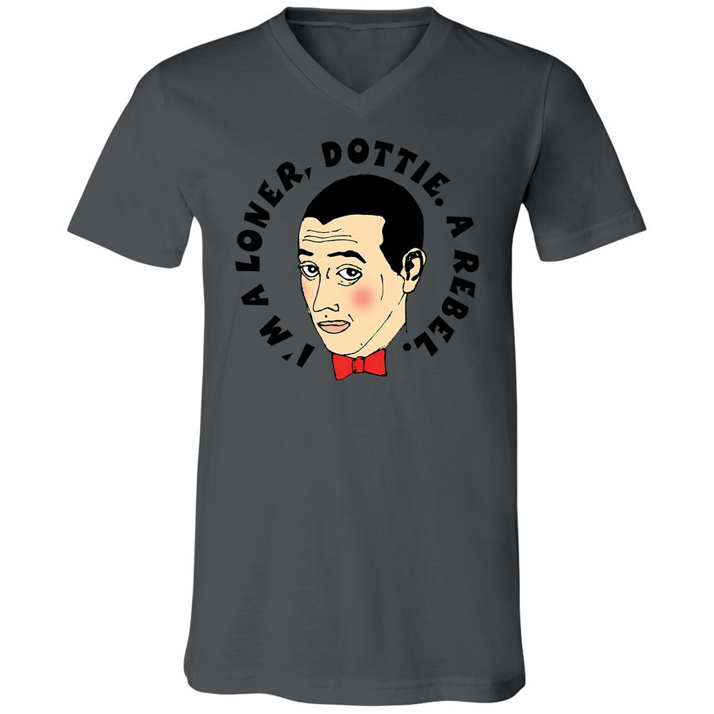 Unisex V-Neck T-Shirt - VCYUBSV3 - Asphalt - 12
