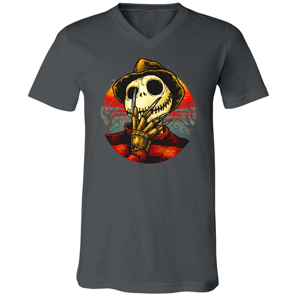 Unisex V-Neck T-Shirt - 3QHLURS4 - Asphalt - 12