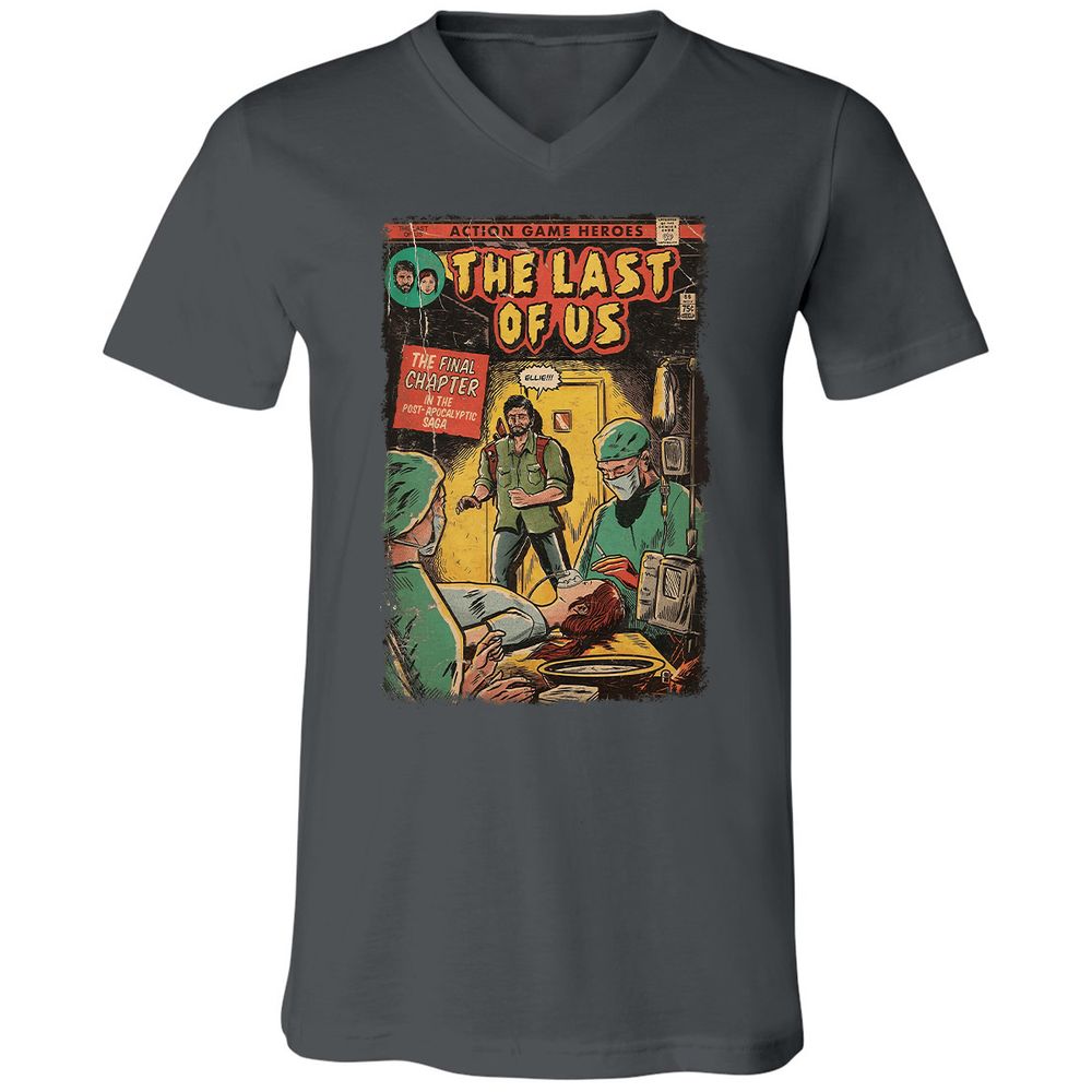Unisex V-Neck T-Shirt - UMTZW76H - Asphalt - 12