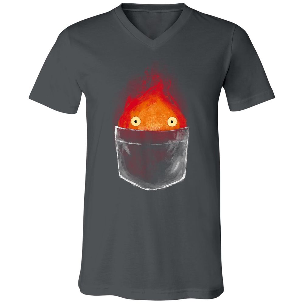 Unisex V-Neck T-Shirt - VS5UFSN3 - Asphalt - 12