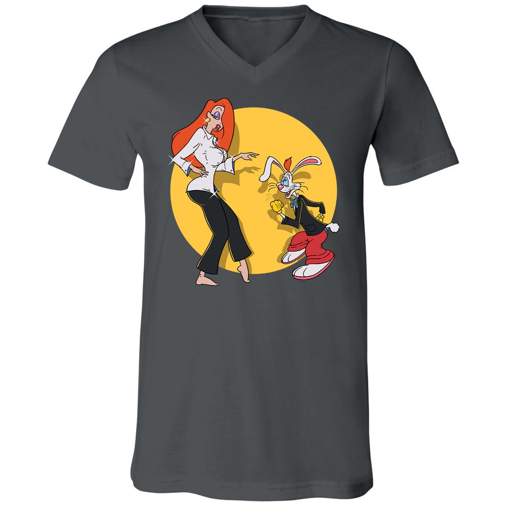 Unisex V-Neck T-Shirt - T273WPU5 - Asphalt - 12