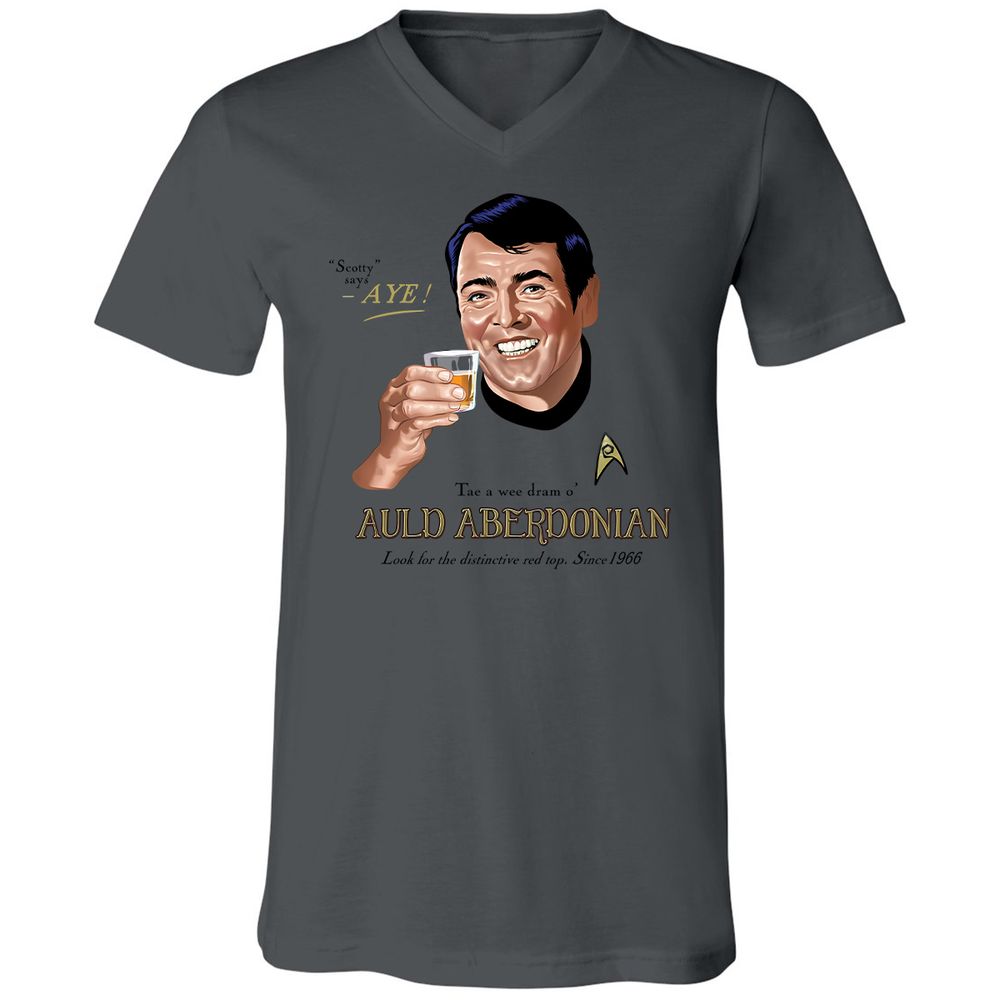 Unisex V-Neck T-Shirt - XNT61TL3 - Asphalt - 12