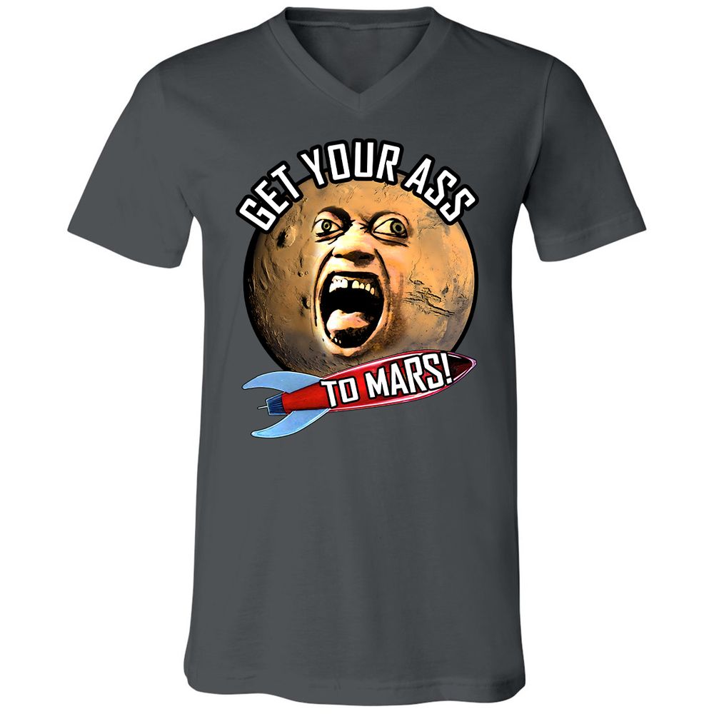 Unisex V-Neck T-Shirt - E82U1GUC - Asphalt - 12
