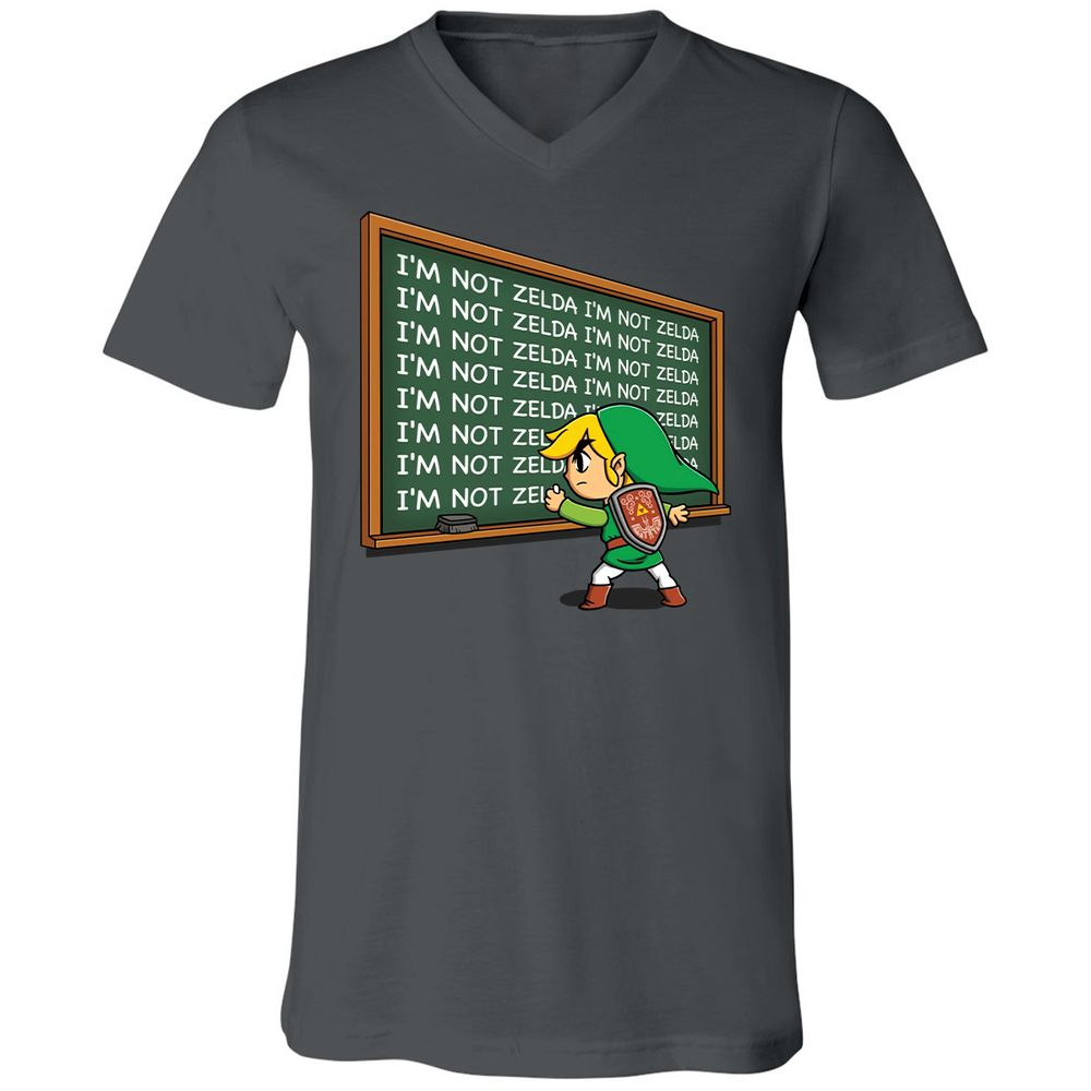 Unisex V-Neck T-Shirt - WUZE867H - Asphalt - 12